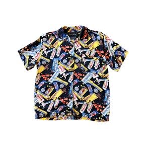 Vintage Nicole Miller Candy Print Silk Shirt - Size M